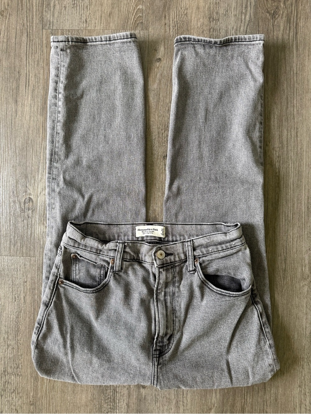 Abercrombie & Fitch Ankle Straight Ultra High Rise 4